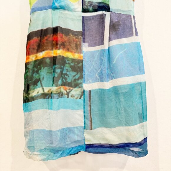 Rag & Bone 100% Silk Tribeca Abstract Mini Dress Party Luxury Contemporary 2 - Picture 3 of 10